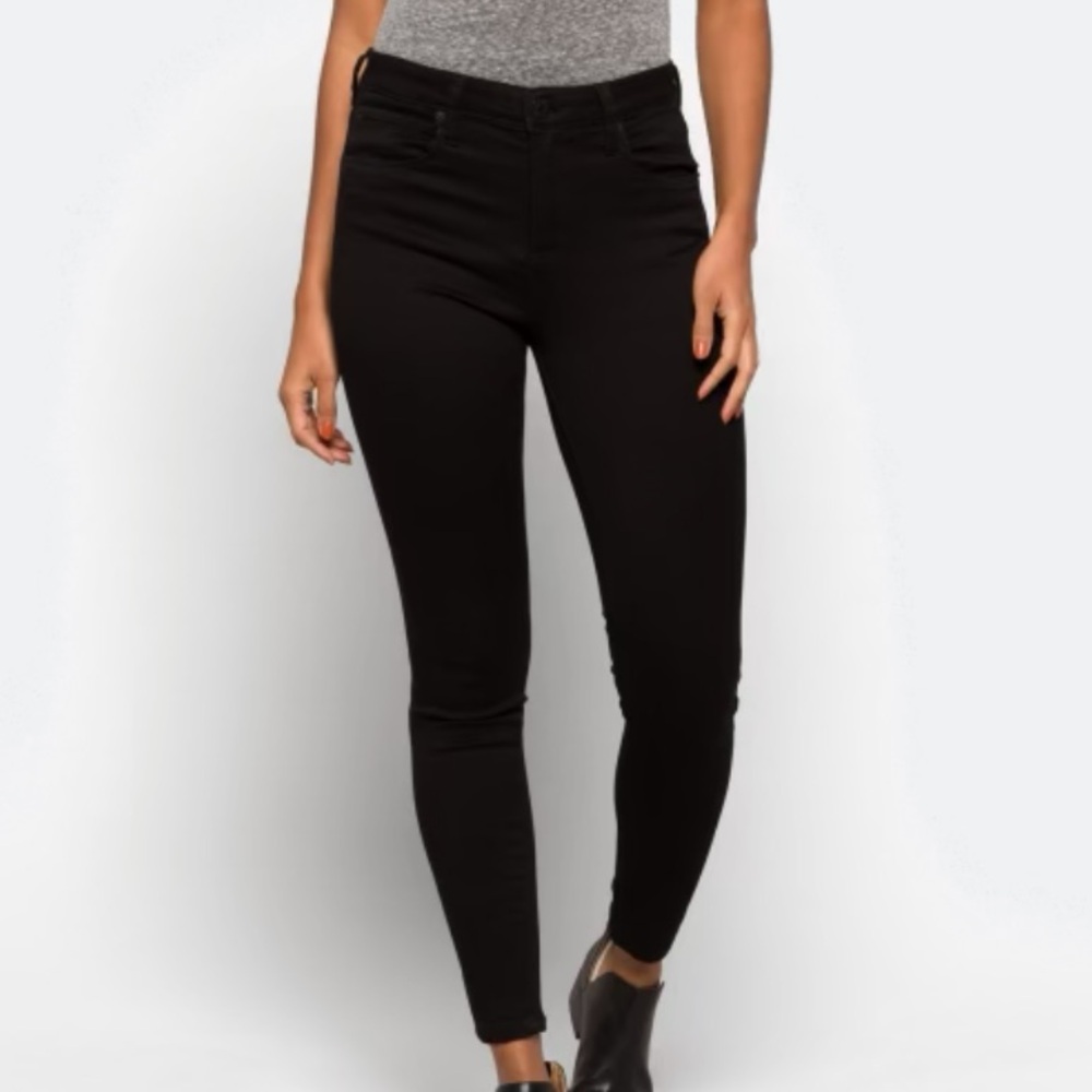 STS BLUE Ellie High Rise Ankle Skinny Jean Black Sz 16